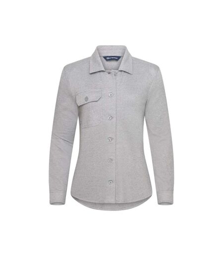 Womens/ladies Advantage Shirt Grey Melange Cutter & Buck
