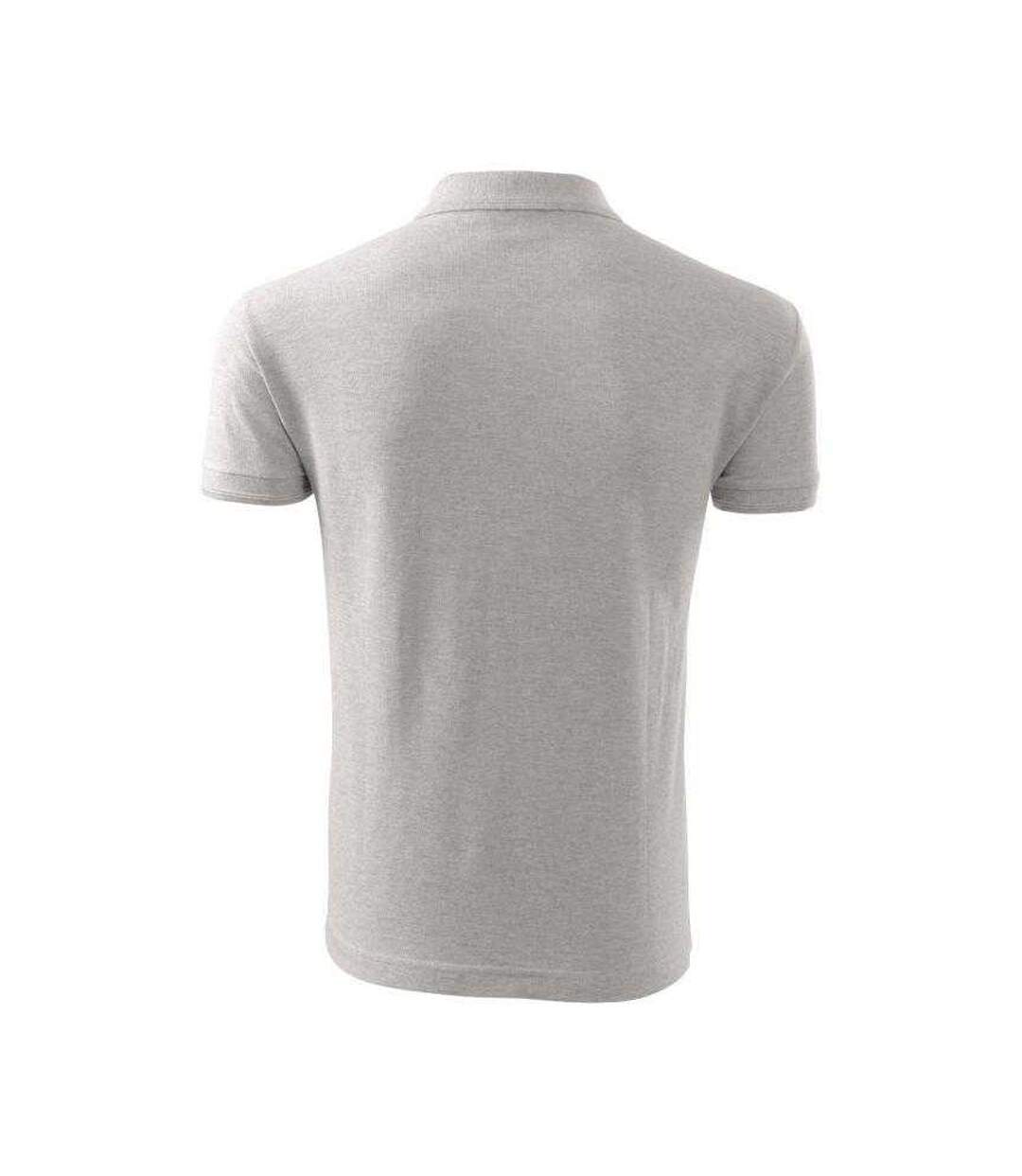 Polo Homme Cendre Chiné Malfini-2