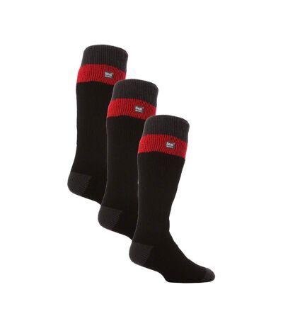 Men's Thermal Striped Ski Socks | High Quality Heat Holders Extra Long Socks