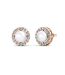 Boucles d'oreilles Circlet Pearl, Cristal d'Autriche, Perle d'imitation