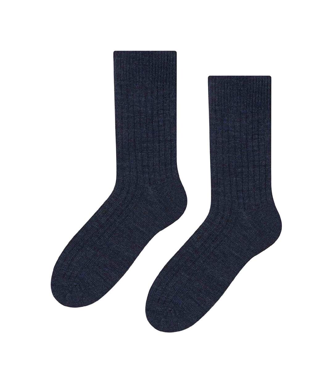 Steven - 1 Paire Homme Chaussettes Botte Alpaga Laine Hiver Randonnée-1