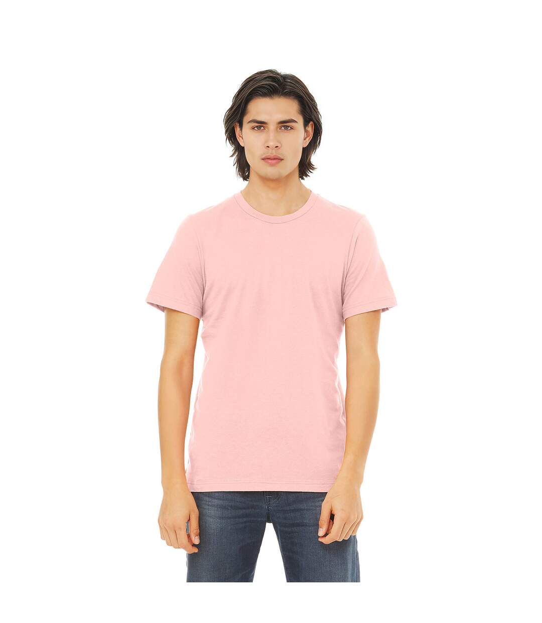 T-shirt adulte rose clair Bella + Canvas-3