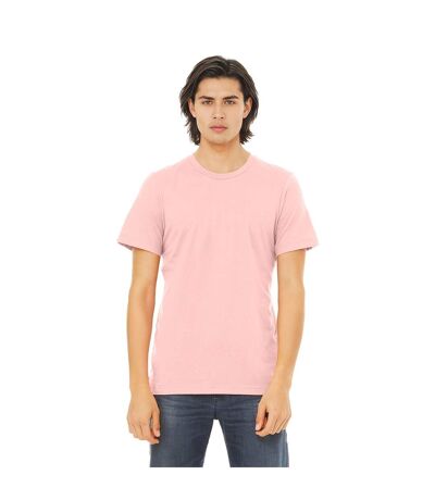 Unisex Adult Jersey Crew Neck T-shirt Soft Pink Bella + Canvas