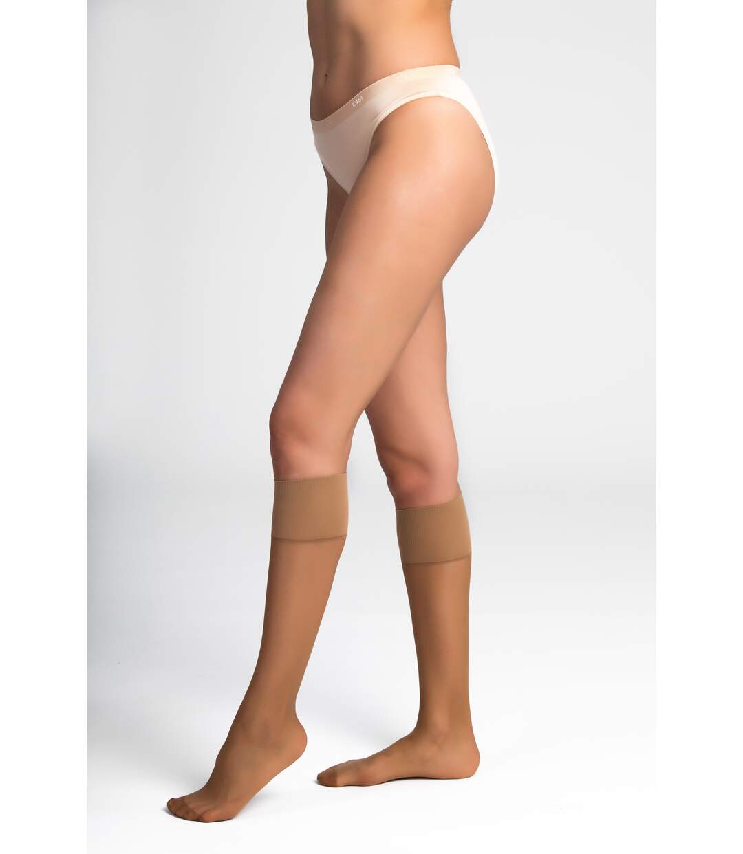 Lot de 2  Mi-Bas Transparents 20D Beauty Resist-2
