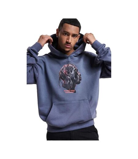 Sweat À Capuche Flying High Homme Vieux Bleu Mister Tee
