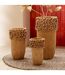 Vase Corail en Argile Isidro 32cm Ocre-3