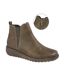 Womens/ladies debora ankle boots olive Cipriata