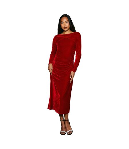 Robe mi-longue femme rouge Principles