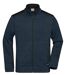 Veste polaire tricot de travail - Homme - JN862 - bleu marine mélange marine