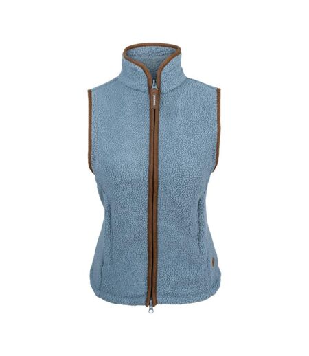 Womens/ladies Sherpa Fleece Gilet Ice Blue Jack Pyke