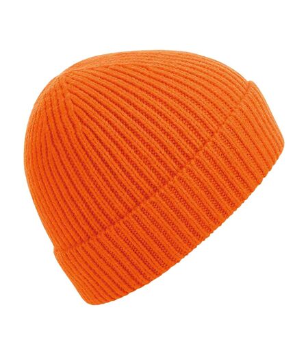 Beechfield Engineered Knit Ribbed Beanie (Orange)