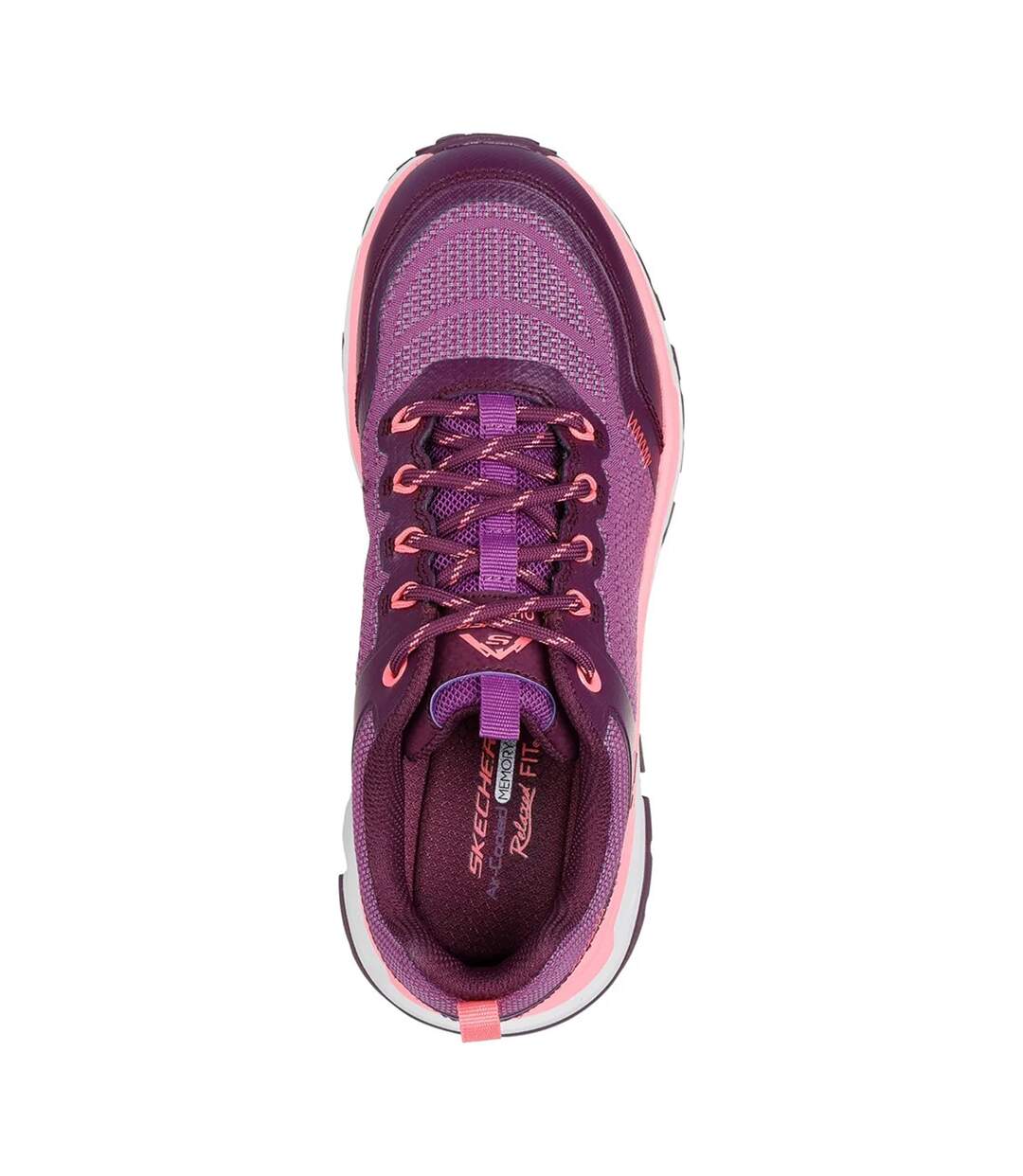 Womens/ladies d´lux journey marigold trainers raspberry Skechers-4