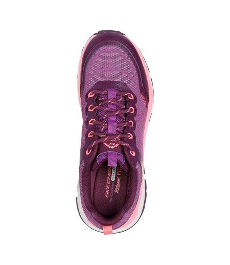 Womens/ladies d´lux journey marigold trainers raspberry Skechers