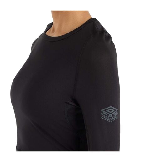 Haut Court Manches Longues Pro Training Femme Noir Umbro