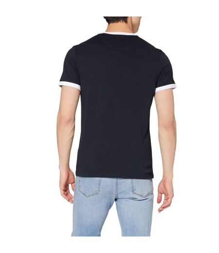 T-shirt Motif/style Ringer Homme Bleu Marine Foncé Farah