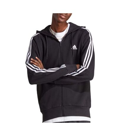 Sweat zippé noir homme adidas m 3s - l