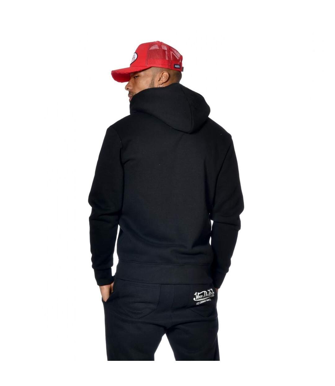 Sweat Von Dutch homme zippé à capuche imprimé devant Sliman-5