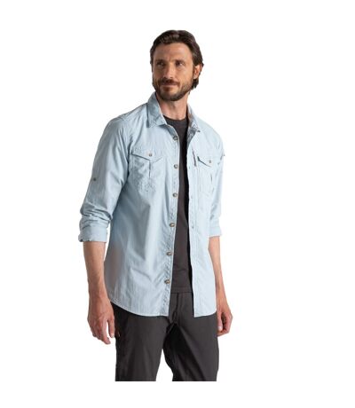 Mens Adventure Iii Nosilife Long-sleeved Shirt Niagara Blue Craghoppers