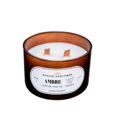 Bougie Parfumée en Verre Snow 470g Ambre