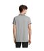 Polo Pasadena Homme Gris Chiné Bleu Marine SOLS-3