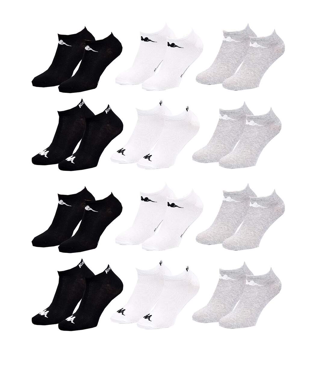 Chaussettes homme KAPPA Socquettes Tiges courtes Pack de 12 Paires Surprise