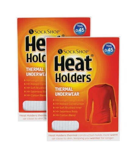 Heat Holders - Lot De 2 Homme Sous Vetements Thermqiue Manche Longue T-shirt