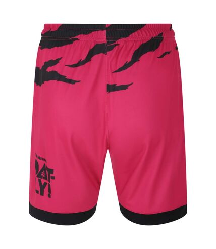 Umbro Mens 23/24 Forest Green Rovers FC Away Shorts (Pink/Black) - UTUO1594