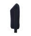 Womens/ladies Essential Acrylic V Neck Cardigan Navy Premier-3