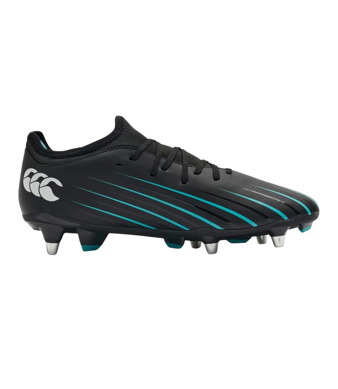 Chaussures De Rugby Pour Terrain Souple Speed Falcon 2.0 Team Homme Noir Bleu Canterbury-1