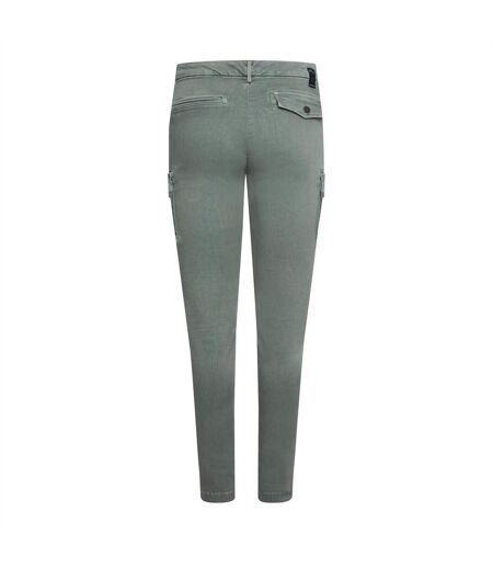Womens/ladies Cotton Blend Slim Jeans Green Replay