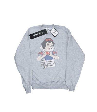 Disney Princess Womens/Ladies Snow White Apple Sweatshirt (Heather Grey)