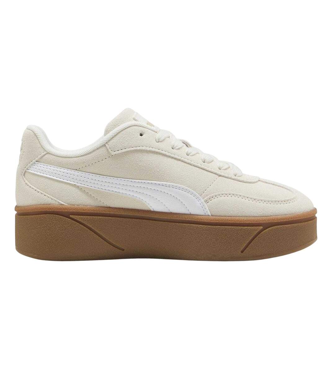 Womens/ladies Club Era Ii Suede Platform Trainers Alpine Gum Puma-1