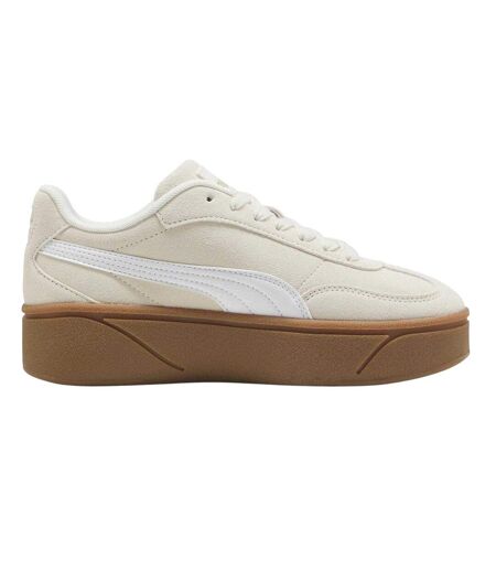 Womens/ladies Club Era Ii Suede Platform Trainers Alpine Gum Puma