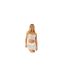 Haut Court Motif/style Paillette Femme Blanc Cassé Missy Empire-1