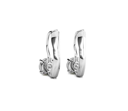 Boucles d'oreilles Round, Cristal d'Autriche