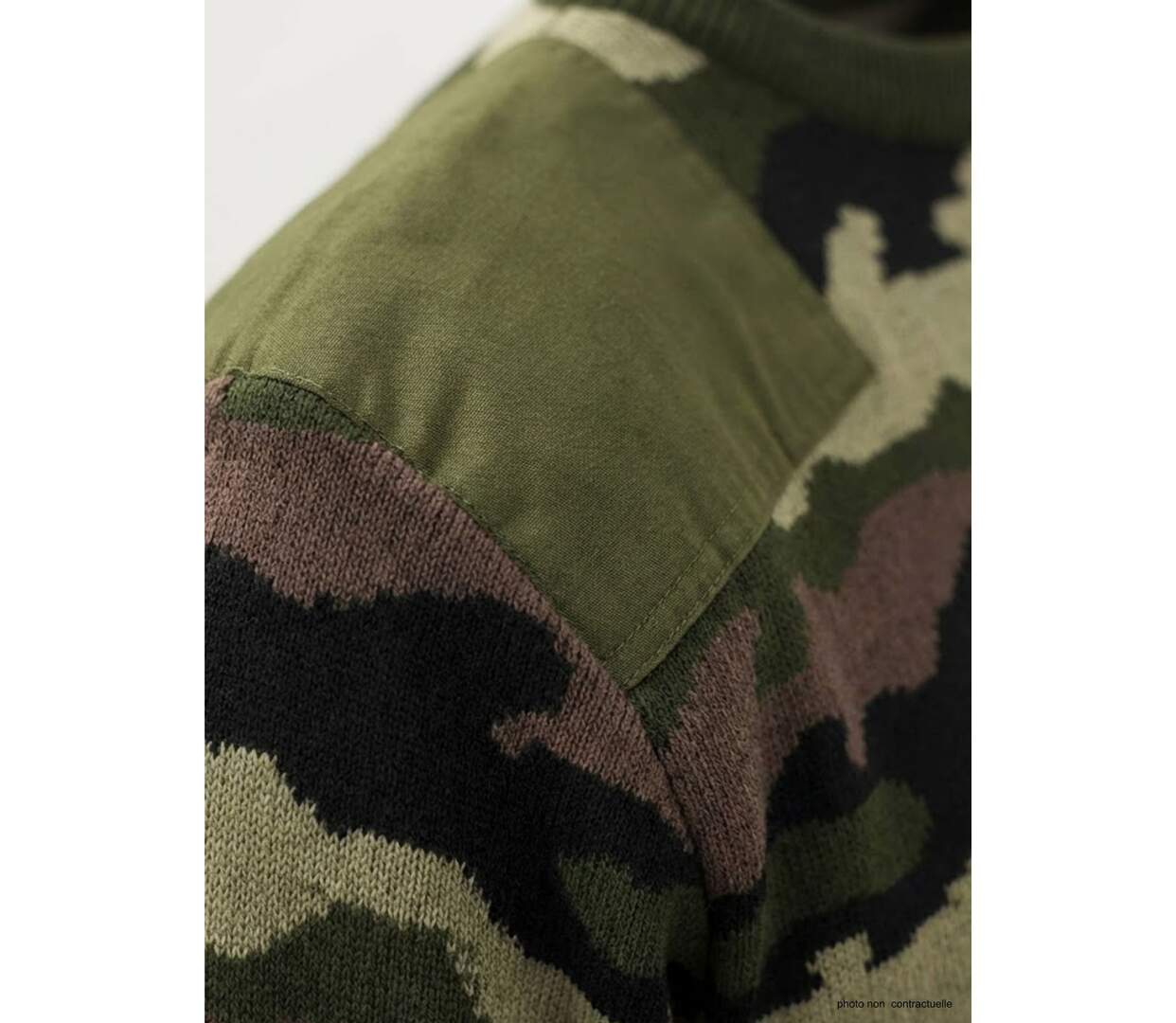 Pull Ras du Cou Homme Ledertys Camouflage (30% Laine)-3