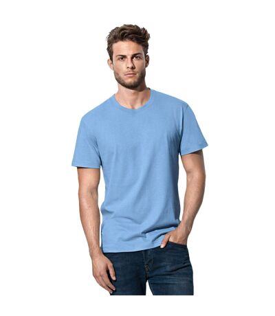 T-shirt Classique Homme Bleu Clair Stedman