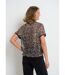 T-shirt en résille imprimée avec sequins-2