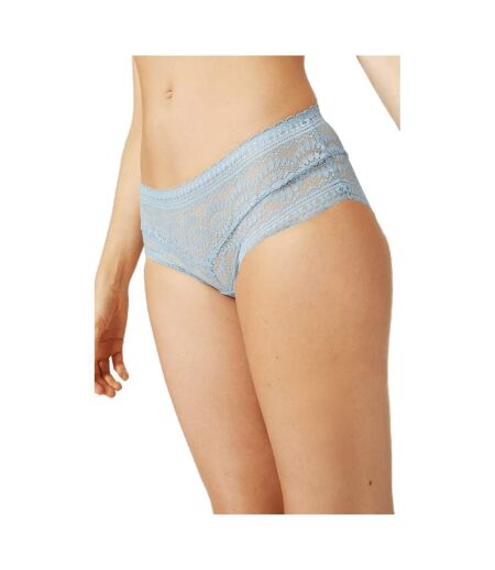 Debenhams Womens/Ladies Lace Recycled Panties (Dusty Blue) - UTDH5082