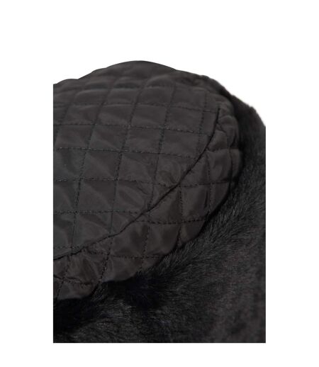 Mountain Warehouse Womens/Ladies Ambush Faux Fur Hat (Black) - UTMW719