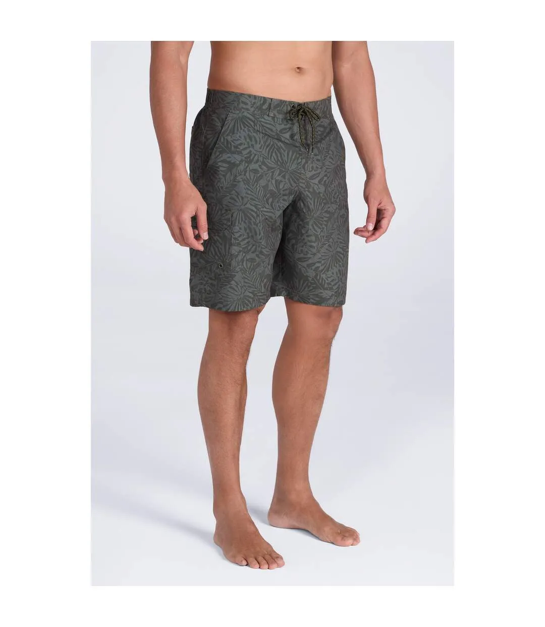 Mens Ocean Camouflage Boardshorts Dark Khaki Mountain Warehouse-1