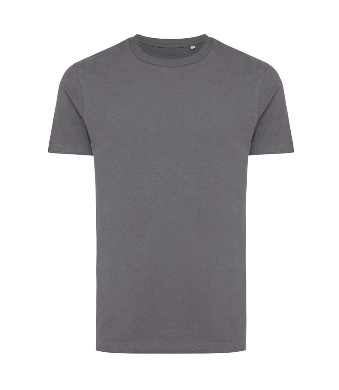 Unisex adult bryce recycled cotton t-shirt anthracite Iqoniq-1