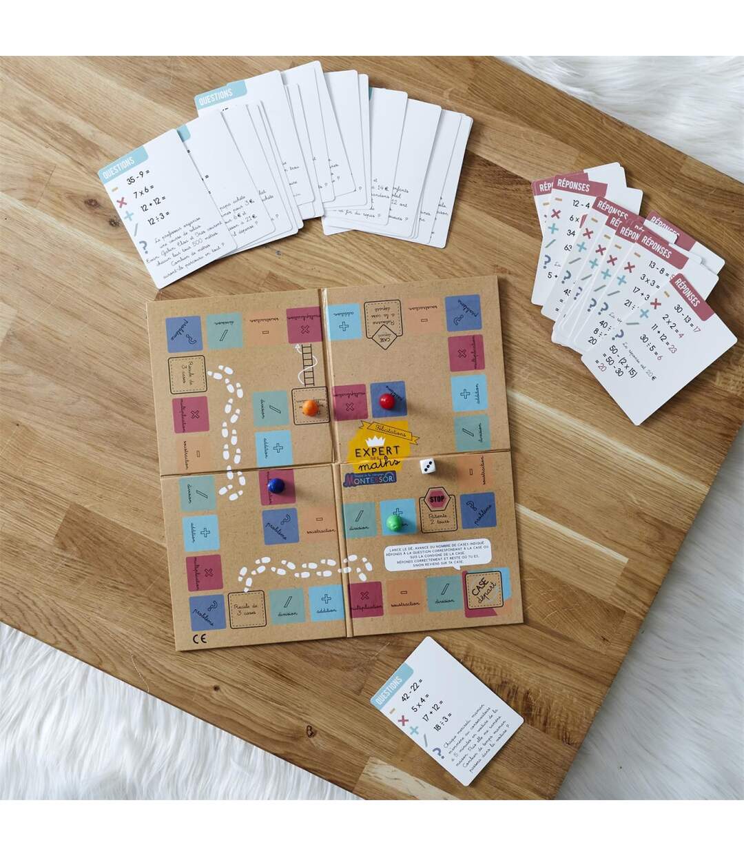 Jeu de l'Oie Je Comprends les Maths 30cm Multicolore-5