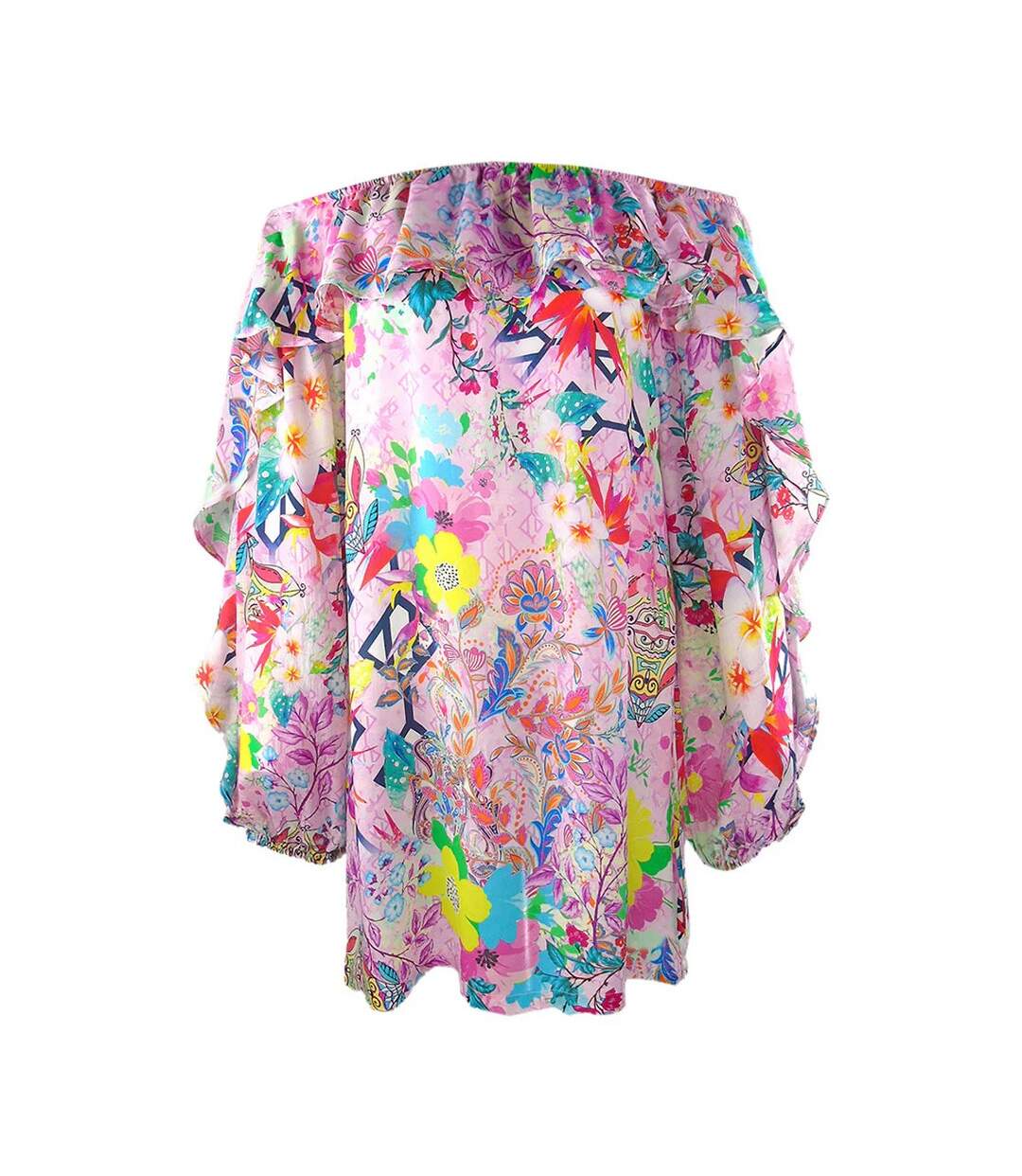 Womens/ladies Rosetto Gardenia Boho Blouse Multicoloured Inoa-2