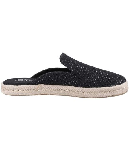 Womens/ladies Santiago Mule Slippers Black Toms