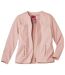 Women's Pink Twill Jacket - Full Zip 