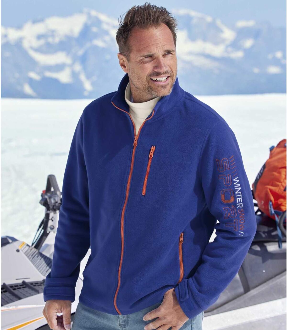 Hálós bélésű, sport polár pulóver Atlas For Men