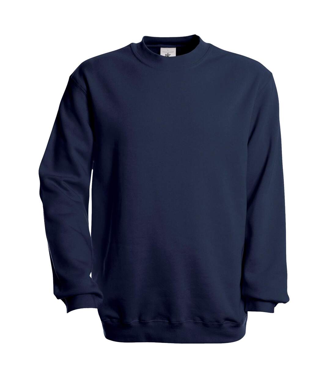 Sweat-shirt À Col Ras Du Cou B&c Unisex Set In Modern Cut Bleu Marine B And C-2