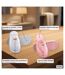 OZABI Pantoufles Ouvertes Femme, Pack de 2 Paires, Plaquette Love-3