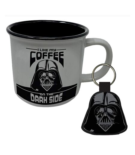 Star Wars I Like My Coffee On The Dark Side Mug Set (Black/Gray) (One Size) - UTPM3921